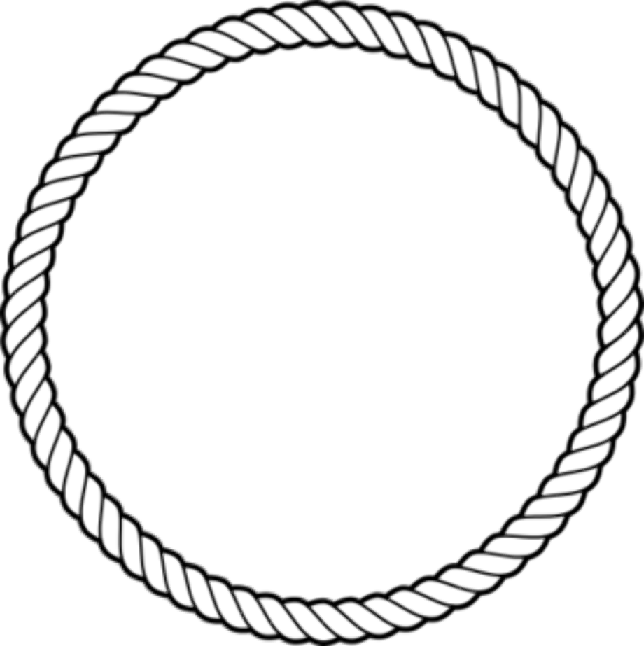 Toga Png Hitam Circle Of Rope Clipart Black And White Png Freeuse