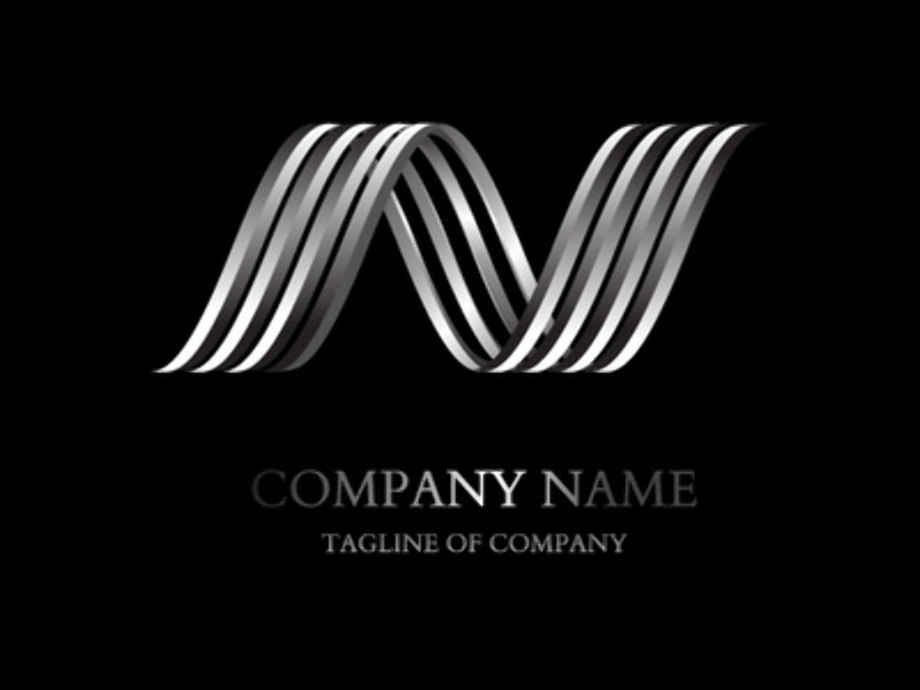 3d logo metallic