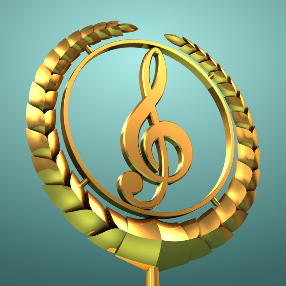 3d logo music