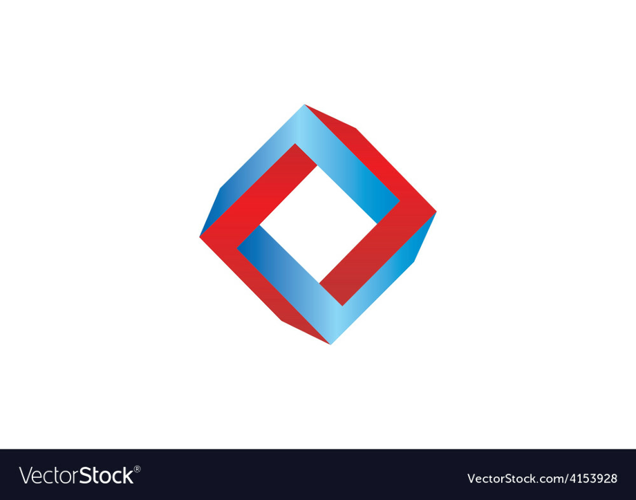 abstract logo square
