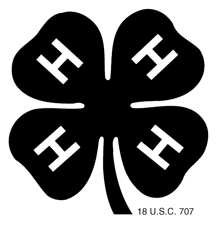 4-h logo white