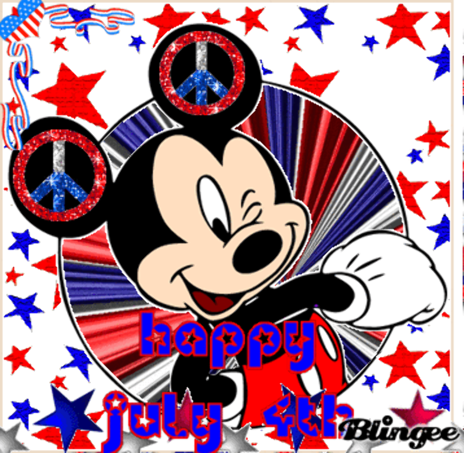 4th july clipart mickey mouse