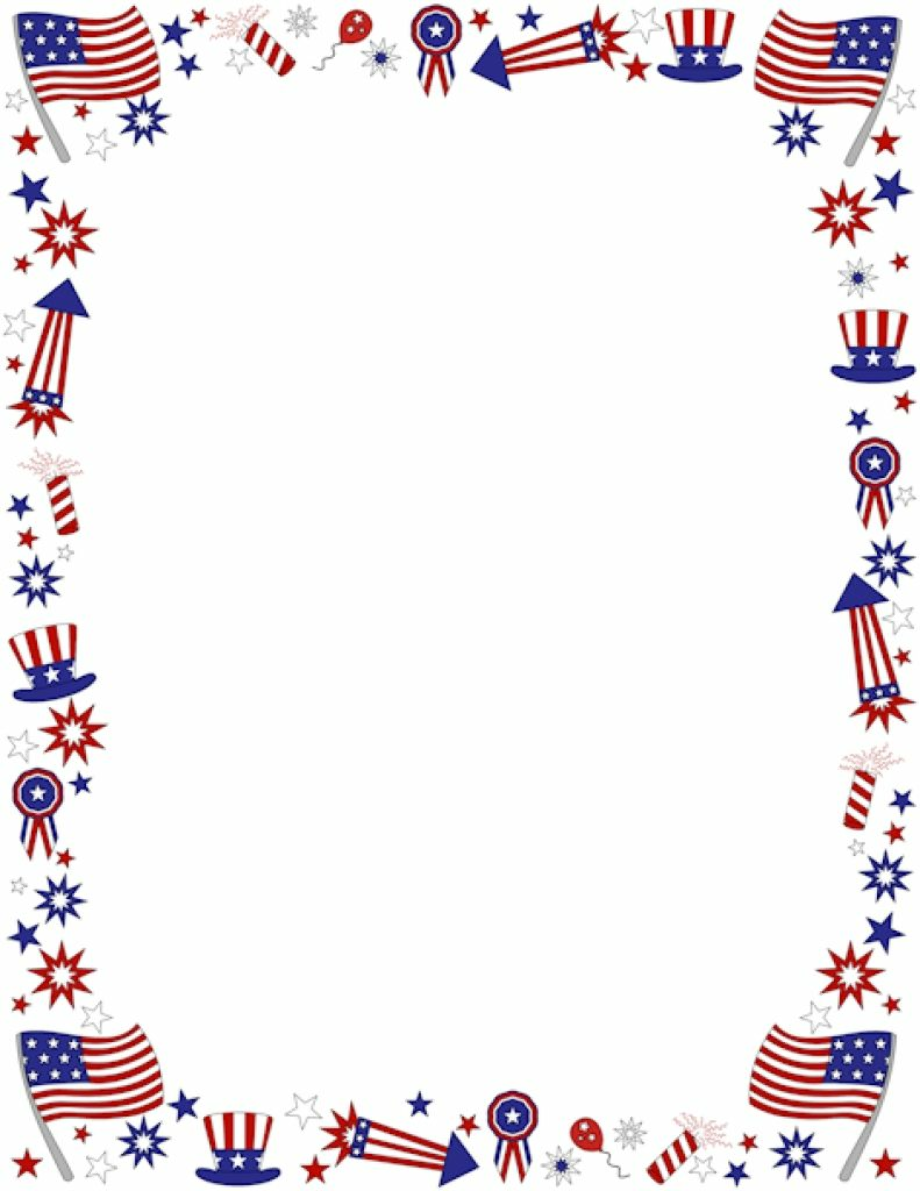 4th of july clipart border
