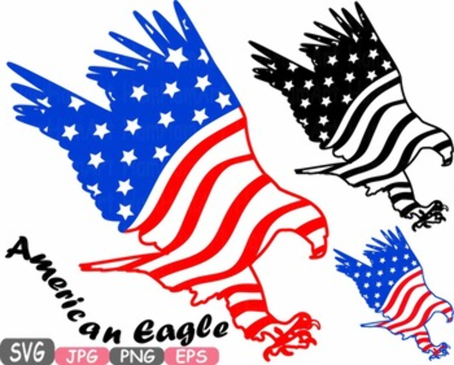 american flag clipart eagle