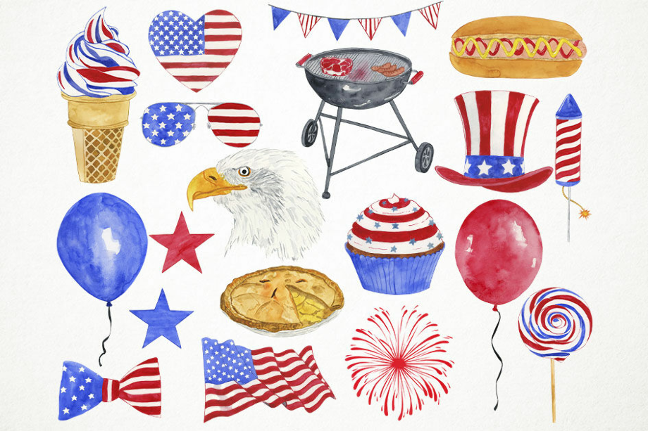 4th july clipart food