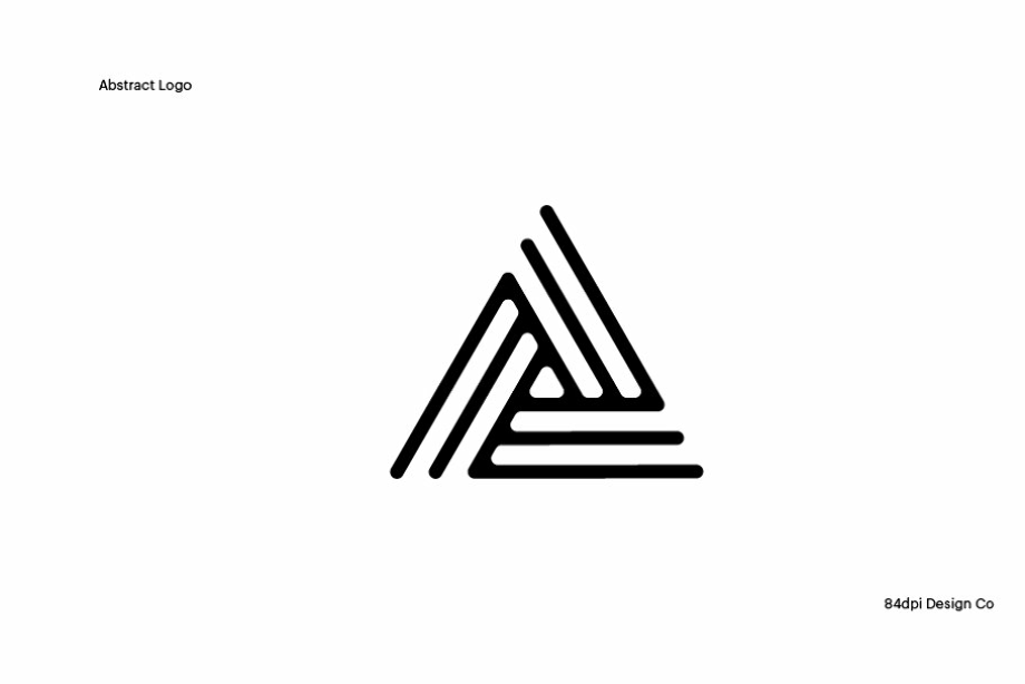 abstract logo black