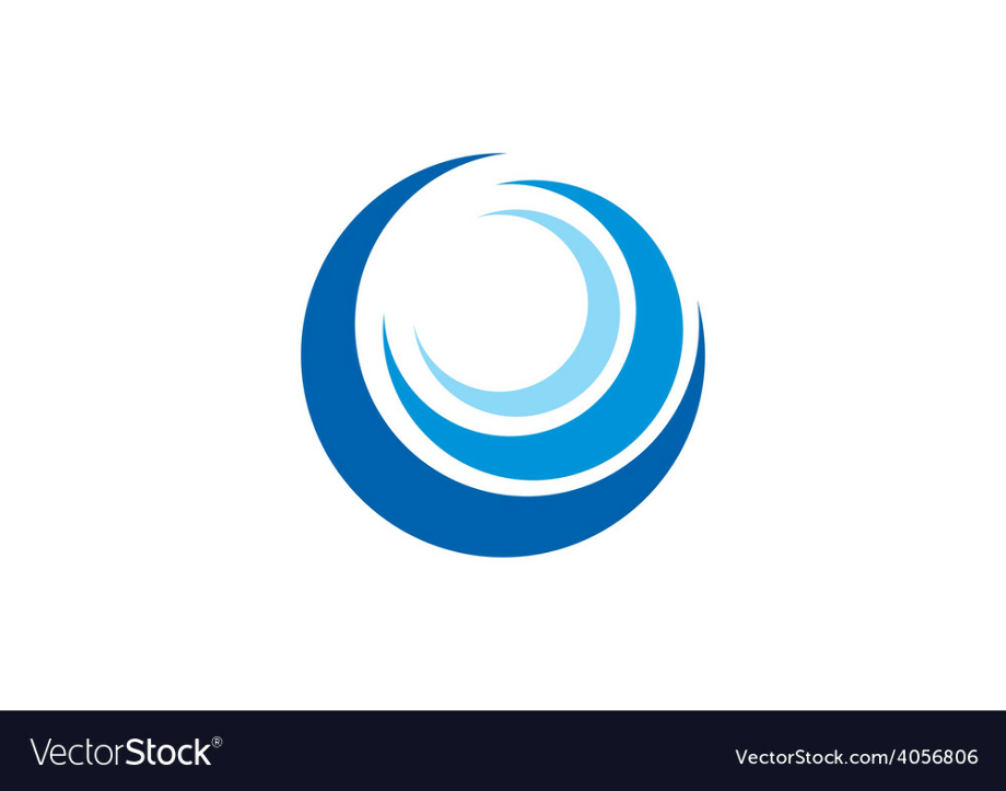 abstract logo blue