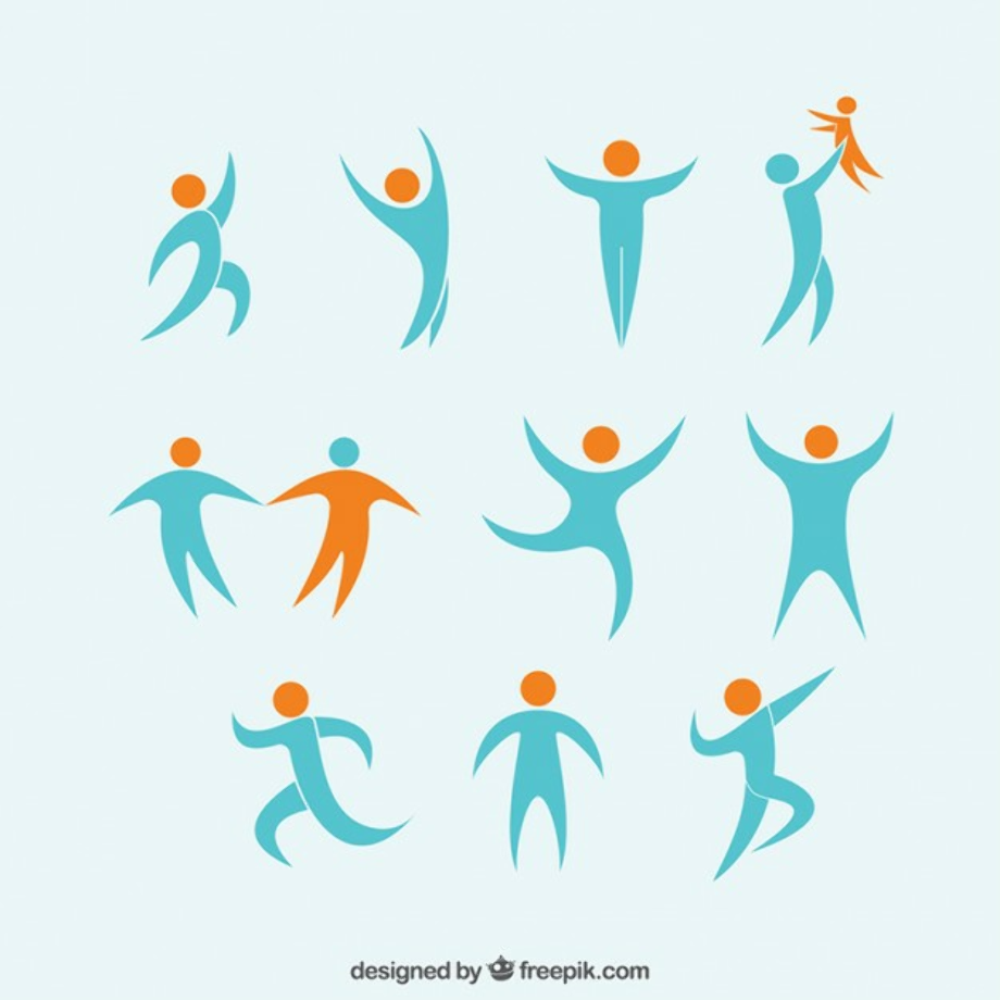 clipart people abstract