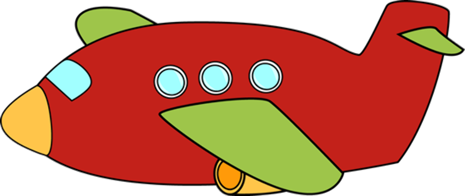 airplane clipart red