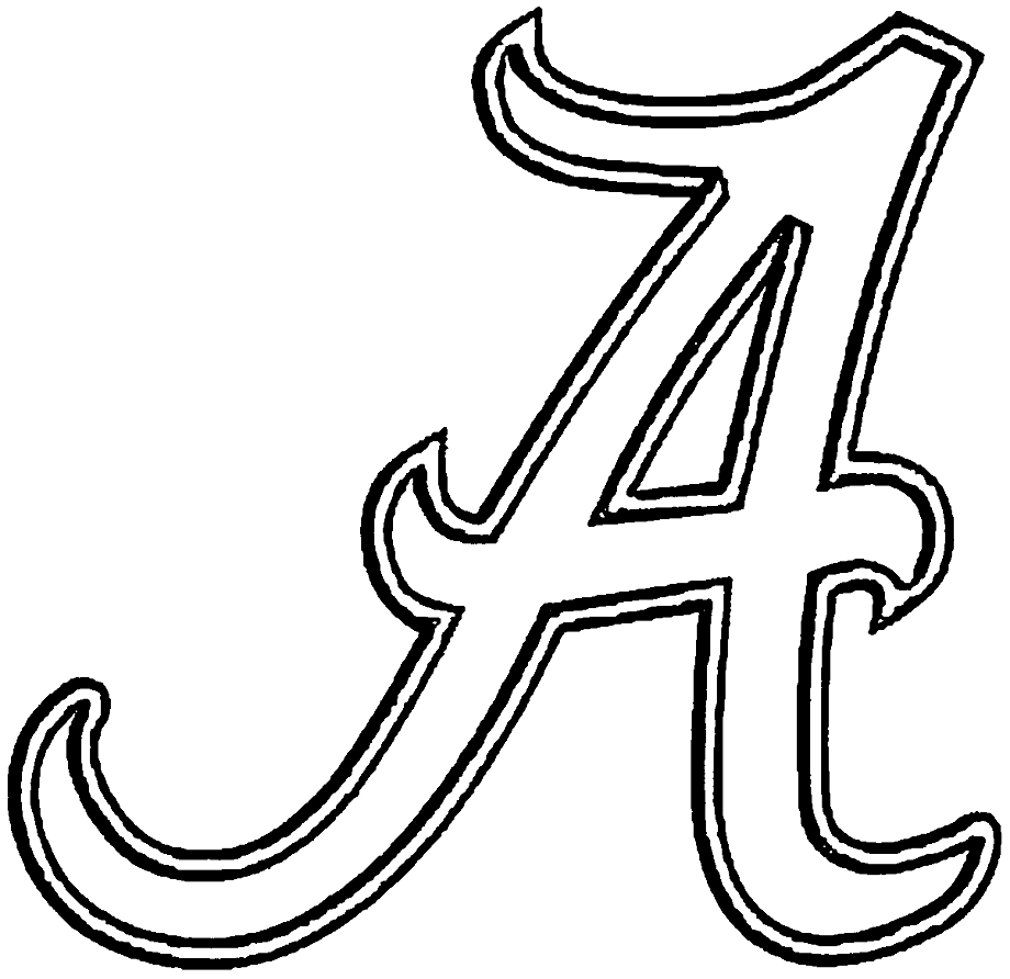 Download High Quality Alabama Football Logo Coloring Transparent PNG
