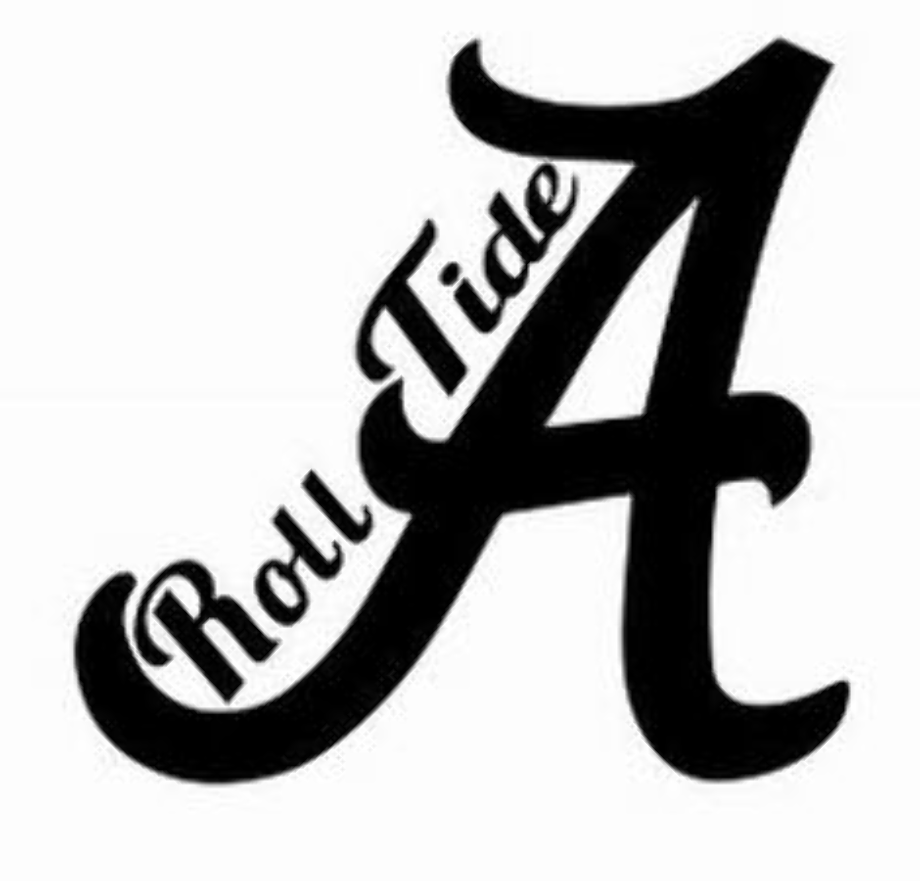 Download High Quality alabama football logo white Transparent PNG