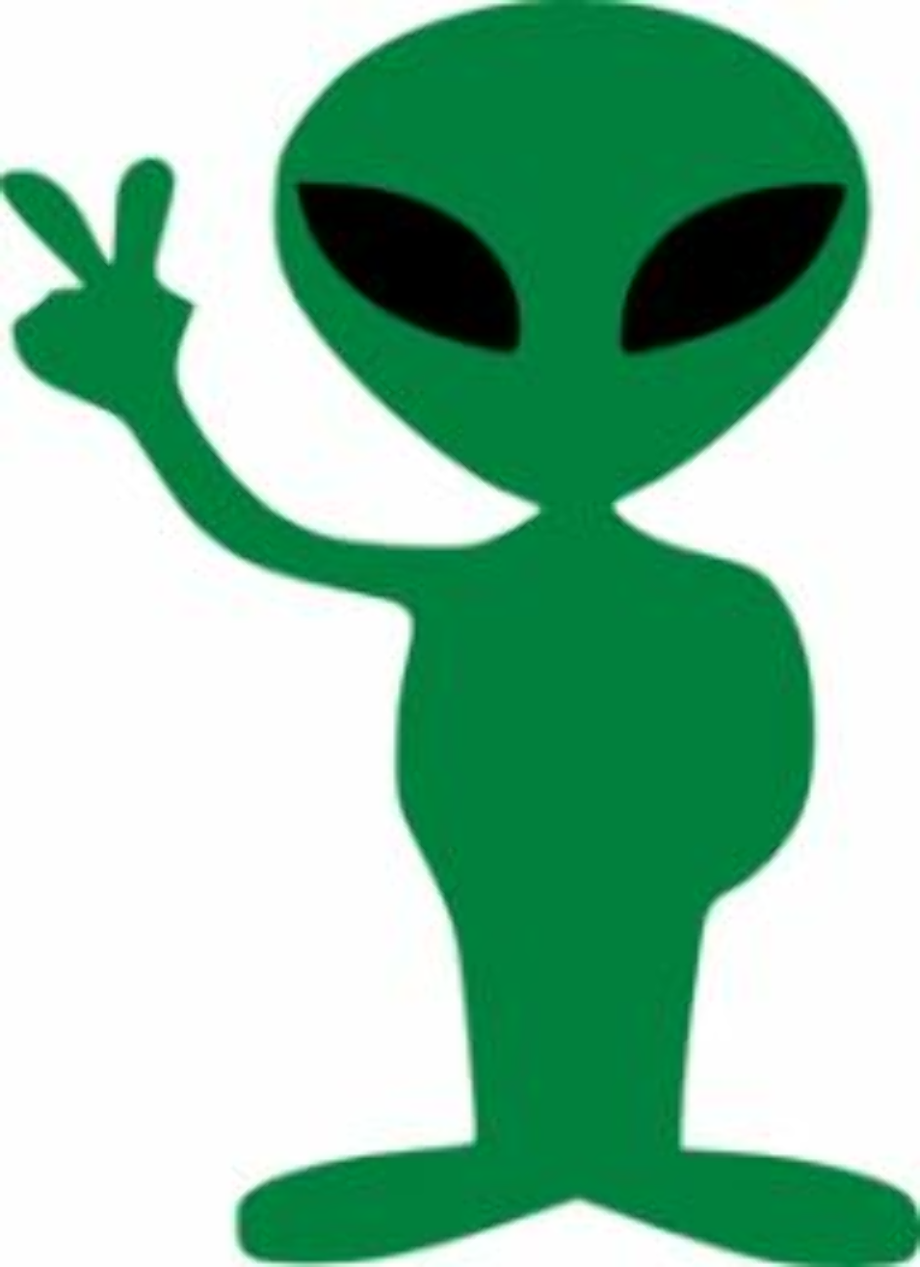 alien clipart peace