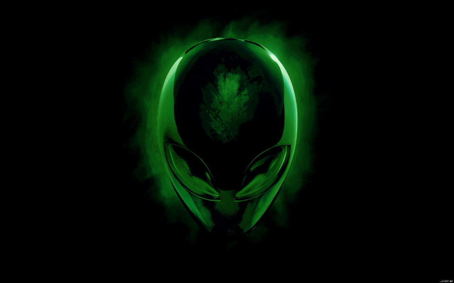 alienware logo green