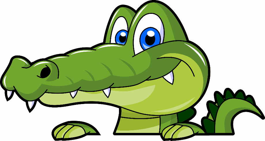 alligator clip art vector