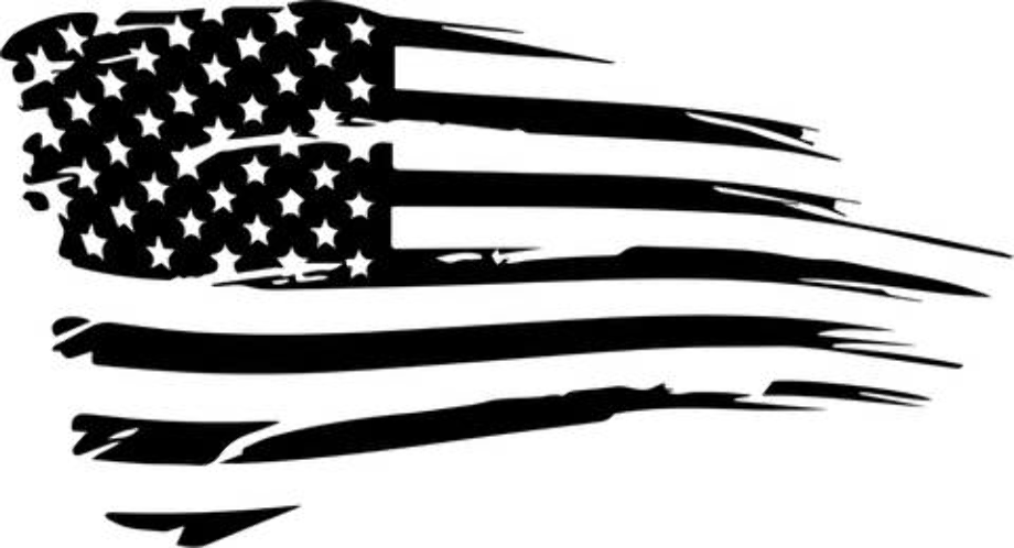 american flag clipart distressed
