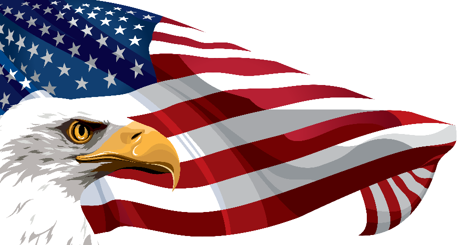 Download High Quality american flag clipart eagle Transparent PNG