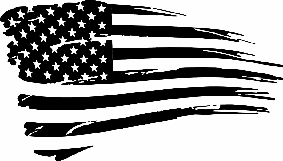Download High Quality American Flag Clipart Tattered Transparent Png