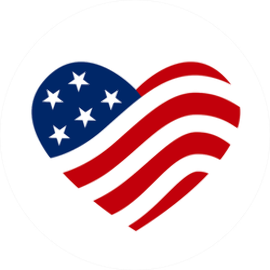 Download High Quality American Flag Transparent Heart Transparent Png