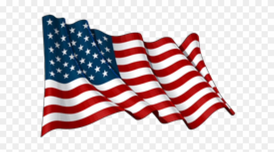 American flag transparent tattered