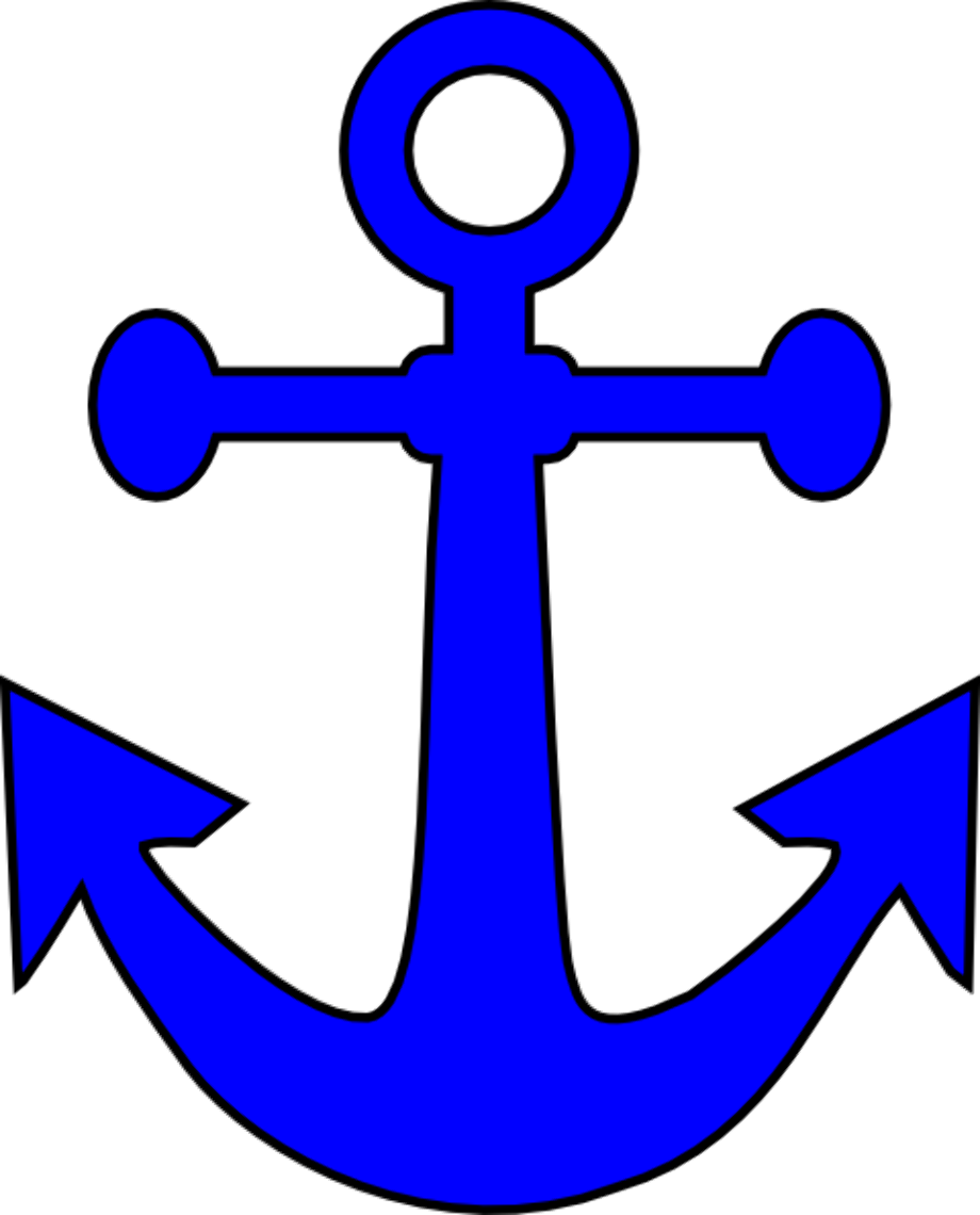 anchor clipart navy blue
