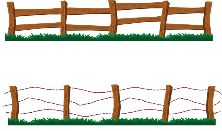 farm clipart fence