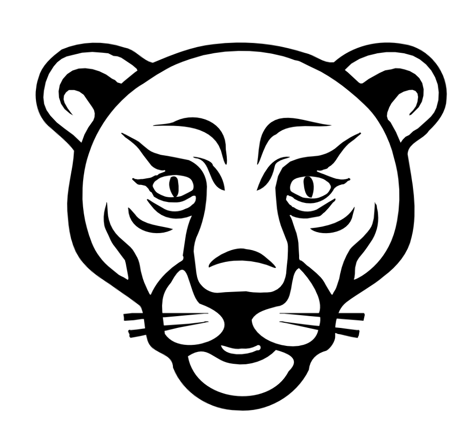lion clipart black and white coloring