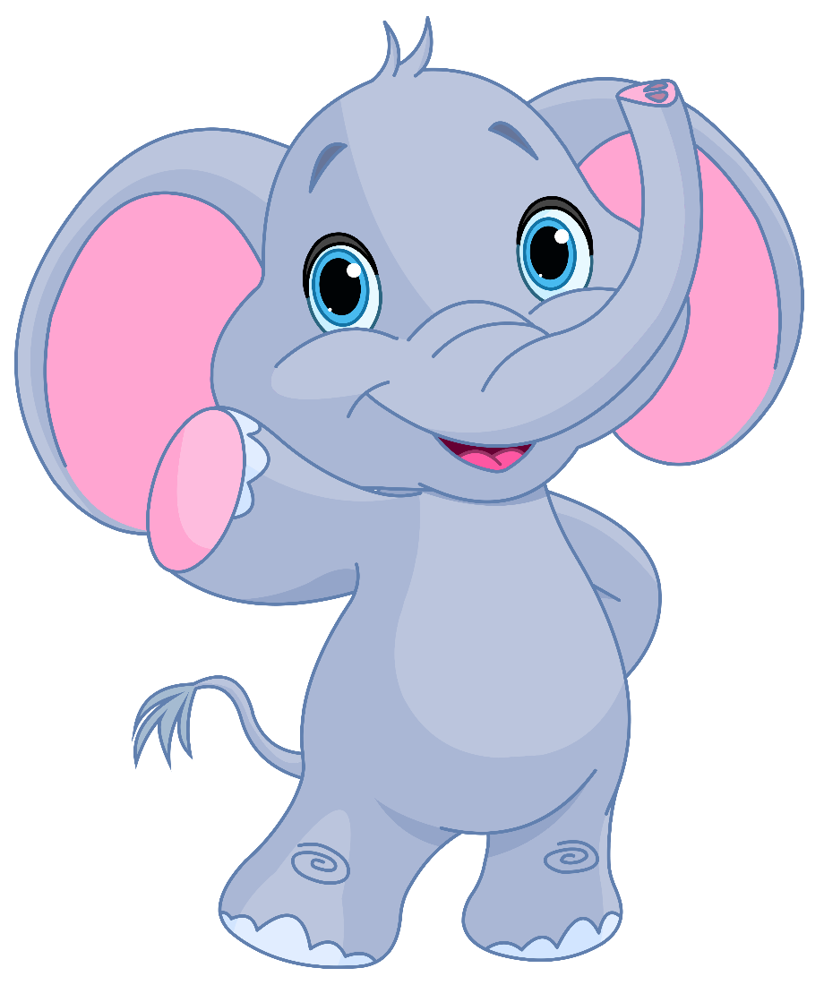 baby elephant clipart cartoon