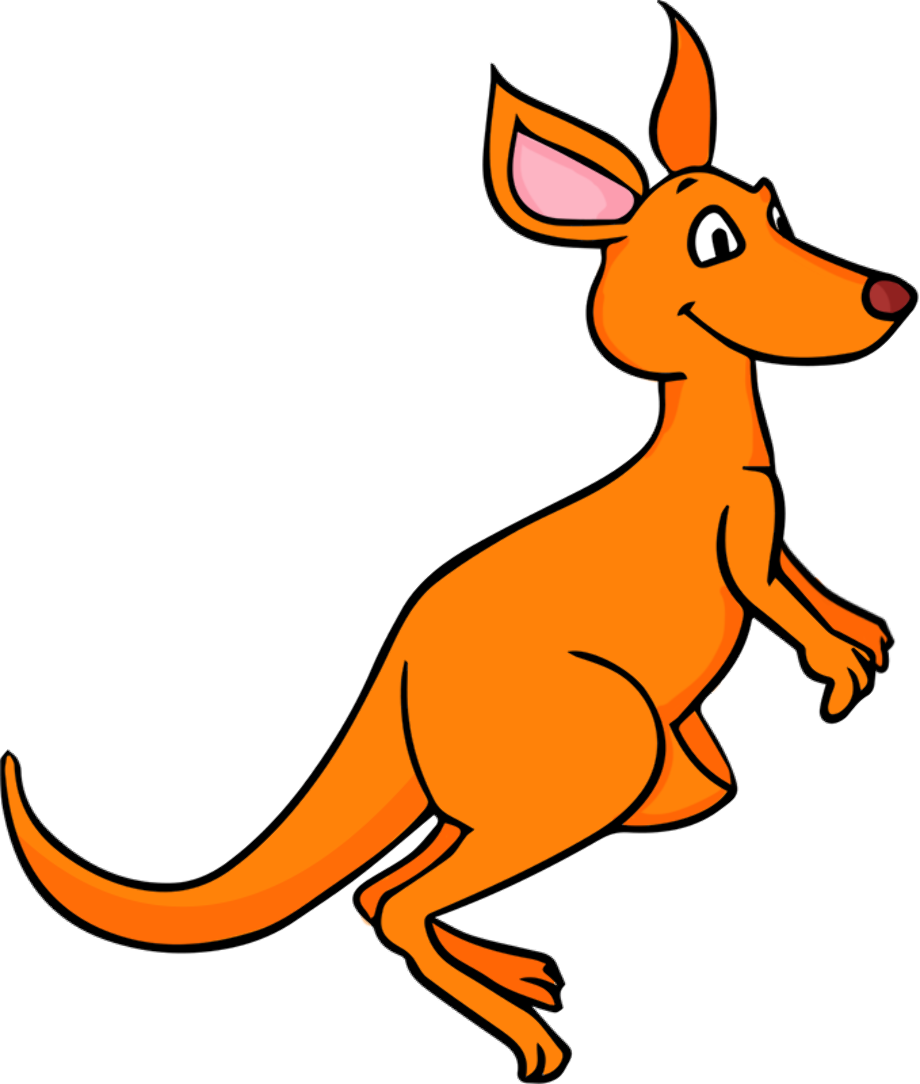 kangaroo clipart jumping