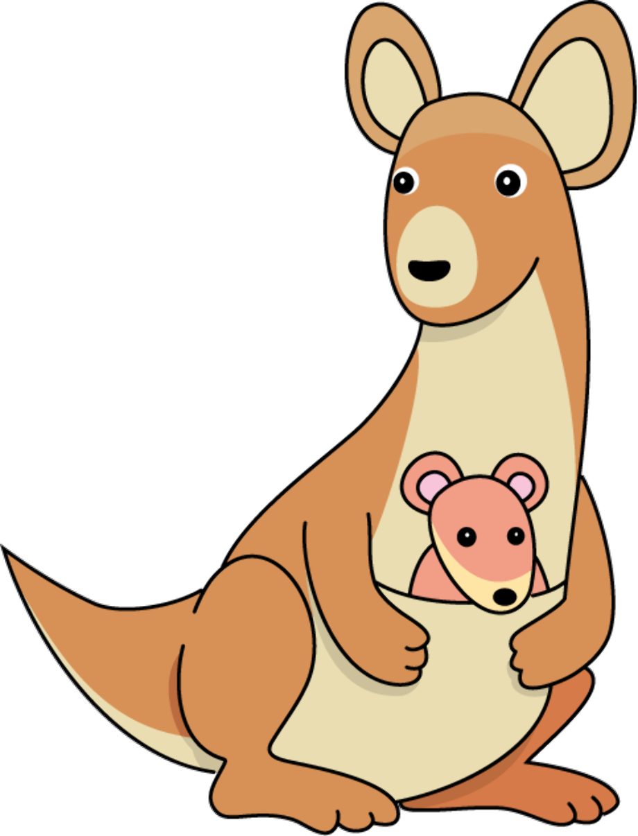 kangaroo clipart cute