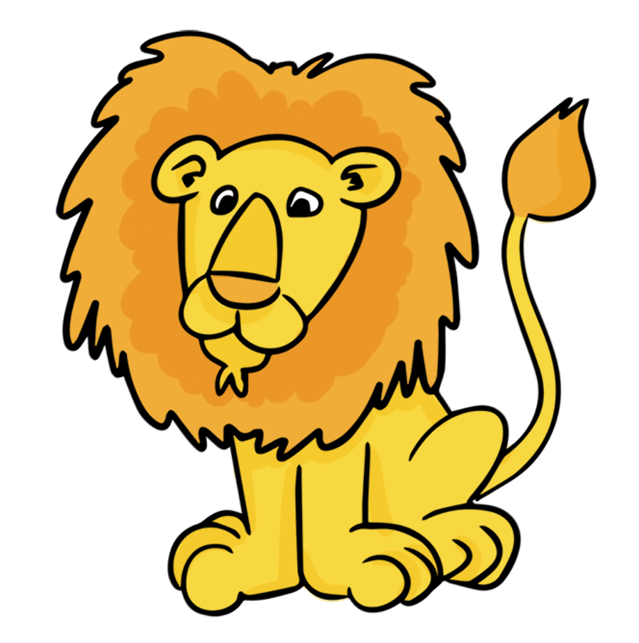 lion clipart animated