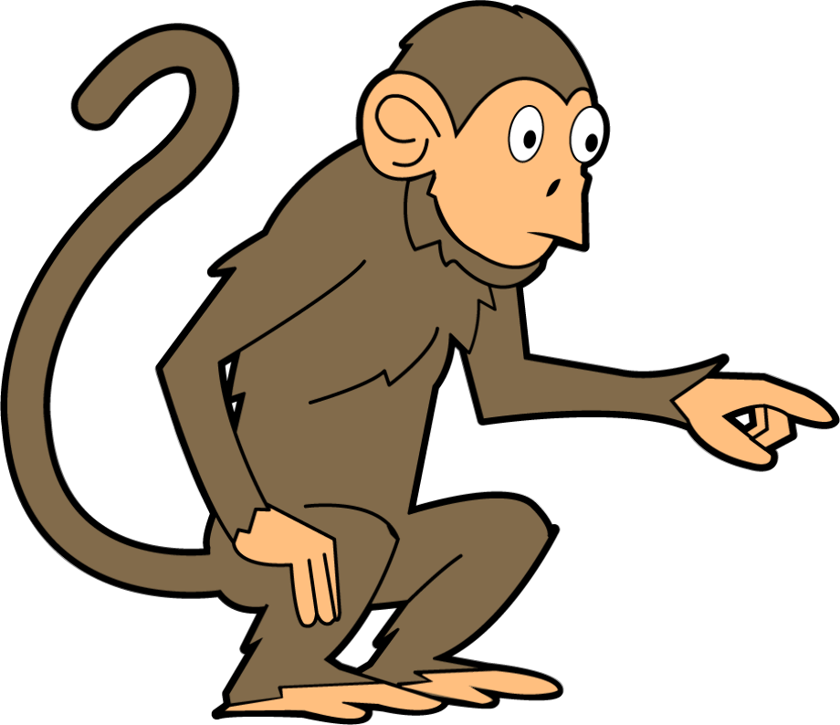 monkey clipart realistic