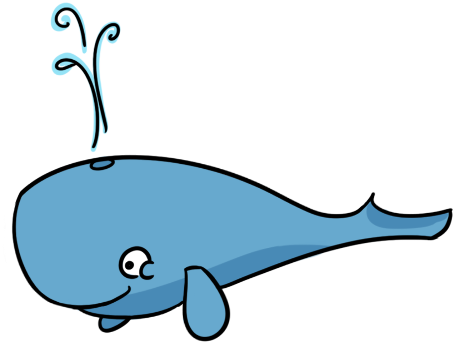 whale logo clipart