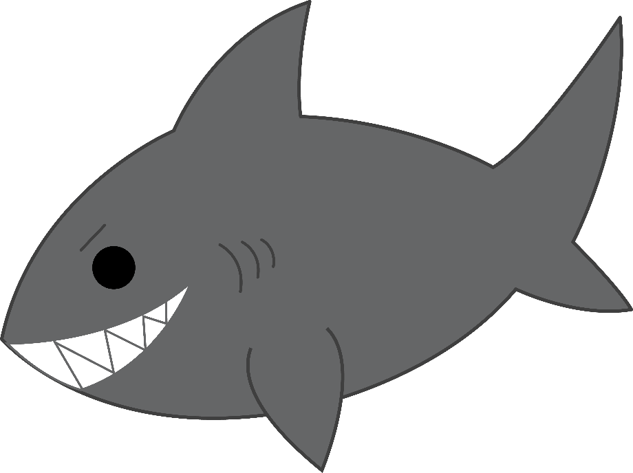 shark clipart cartoon