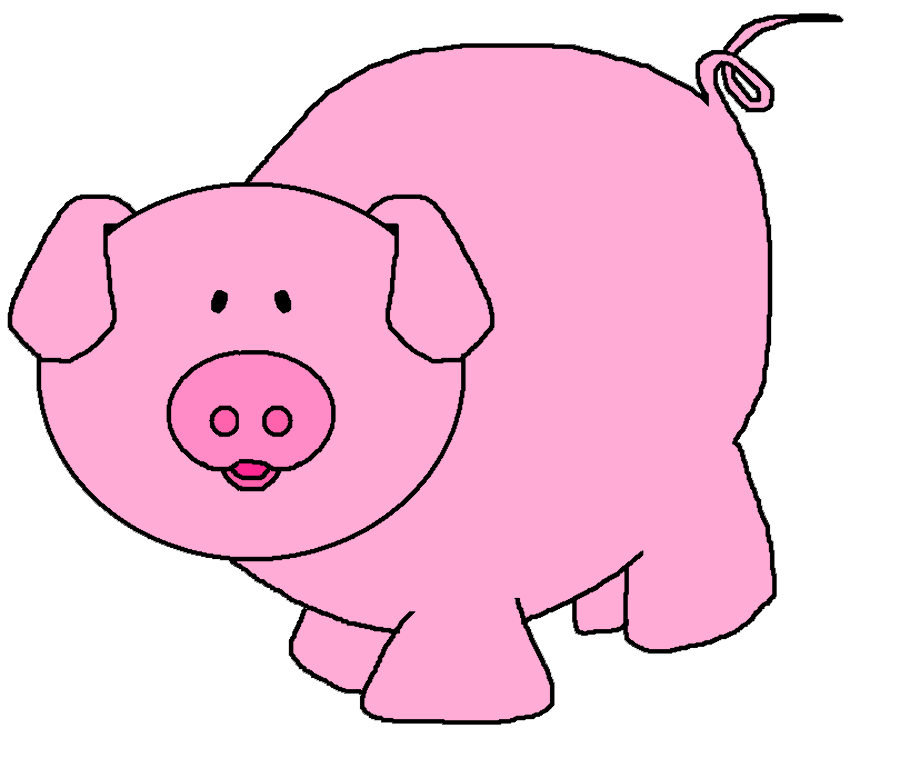pig clipart standing