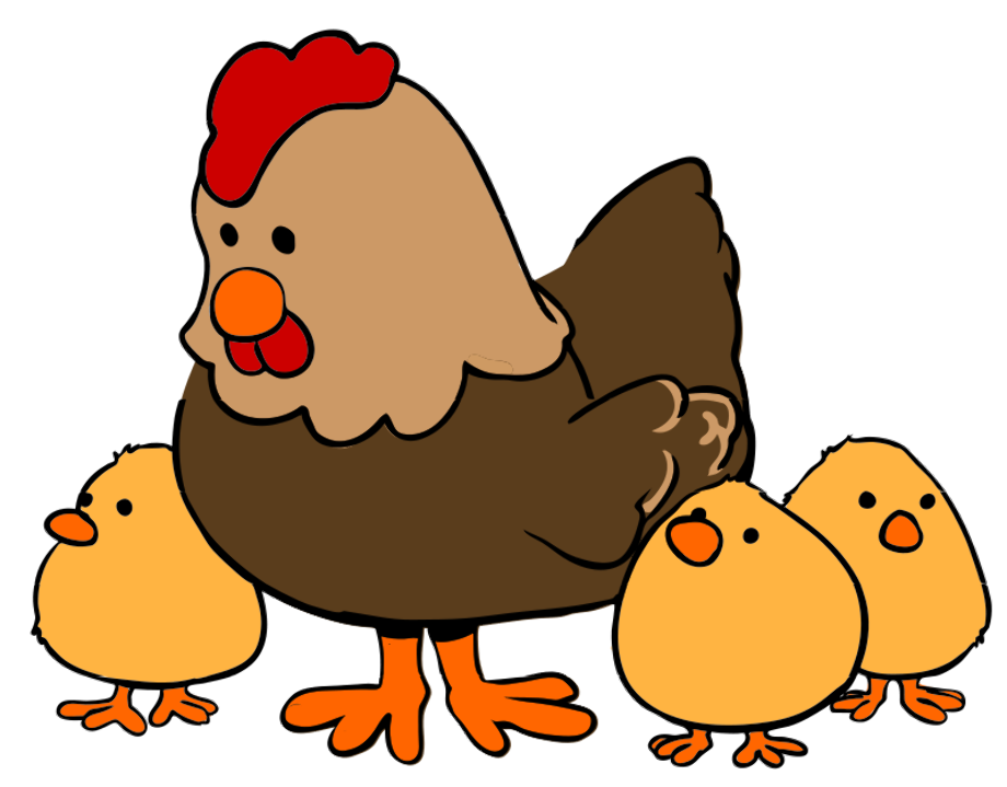 chick clipart hen