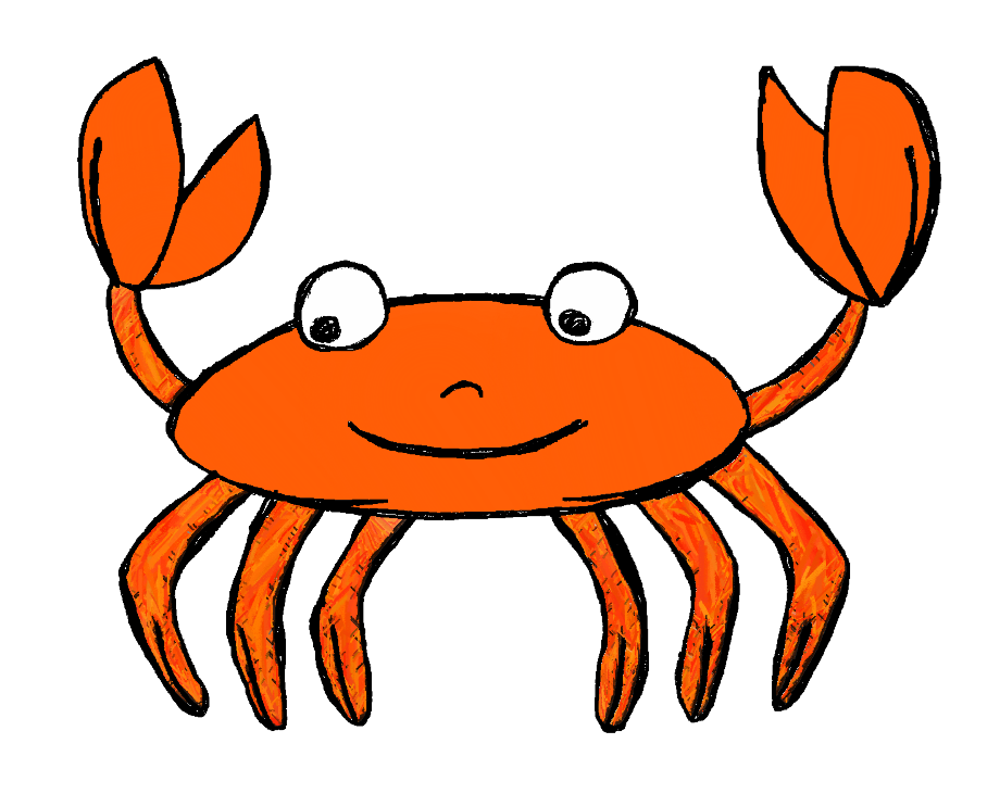 crab clipart underwater