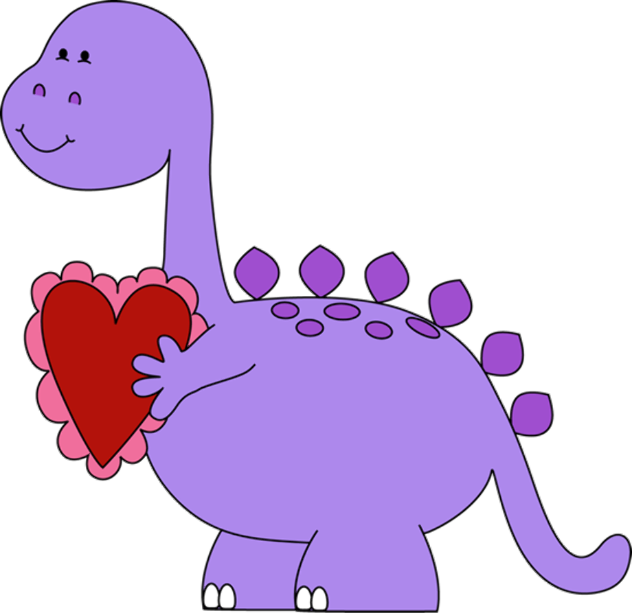 valentines day clipart dinosaur