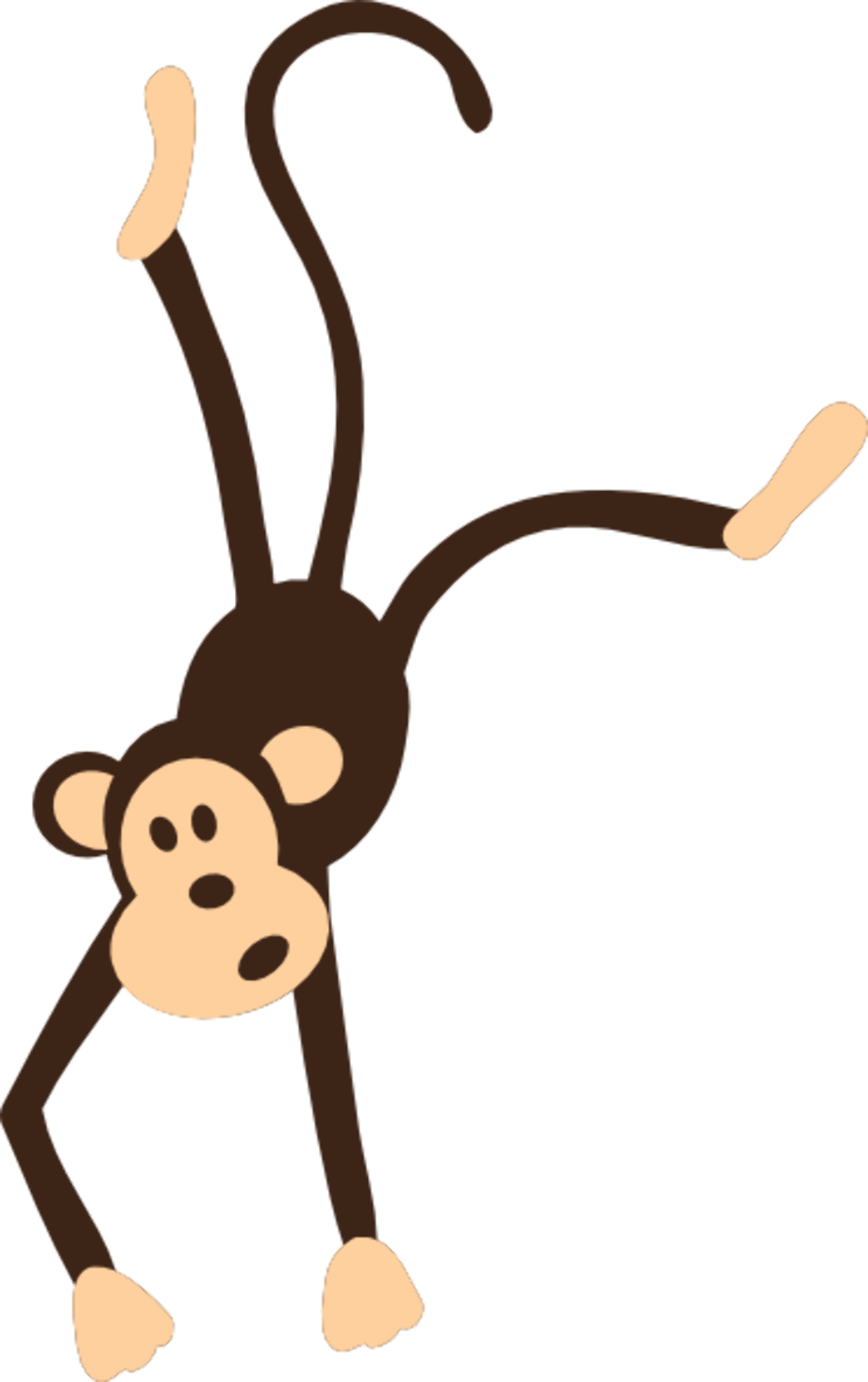 monkey clipart hanging