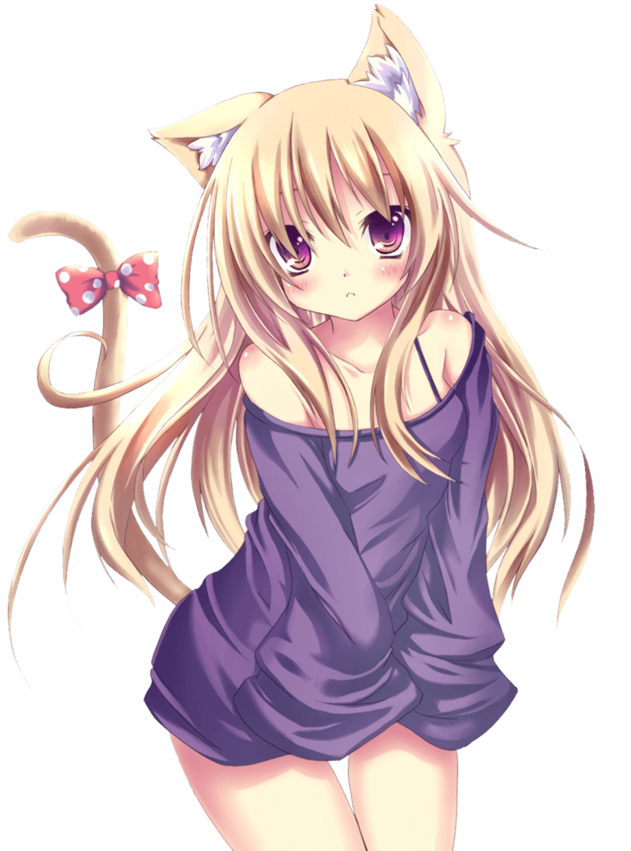 Download High Quality anime transparent cat girl Transparent PNG Images