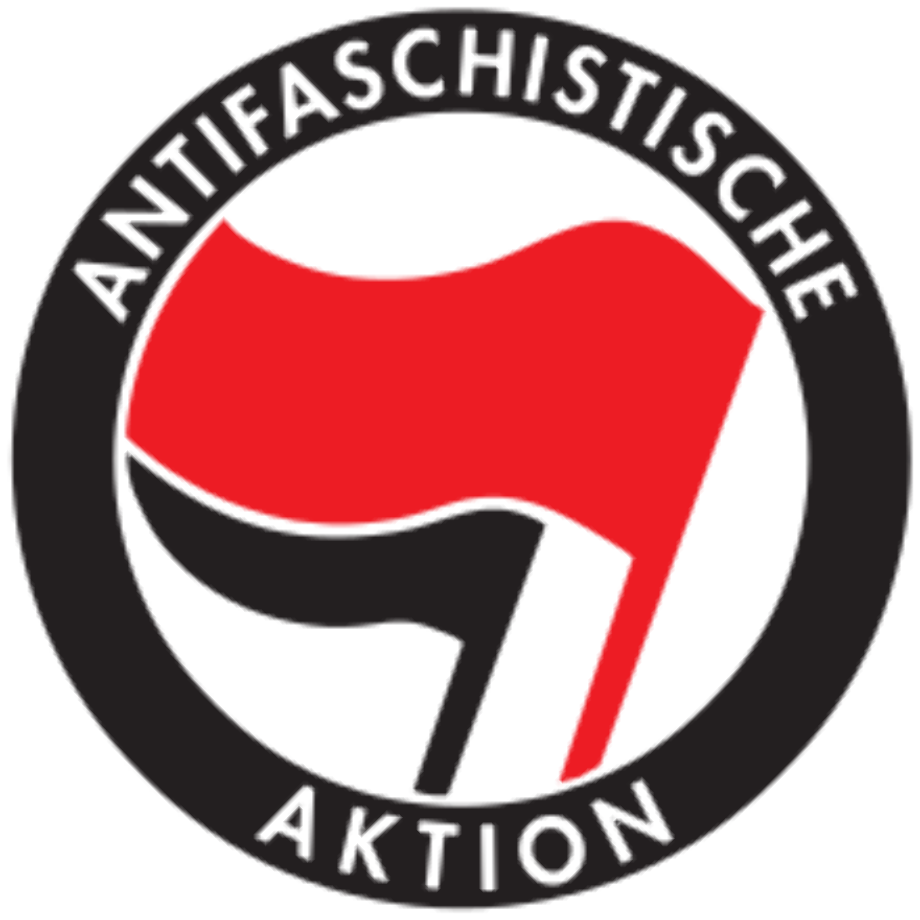 antifa logo black