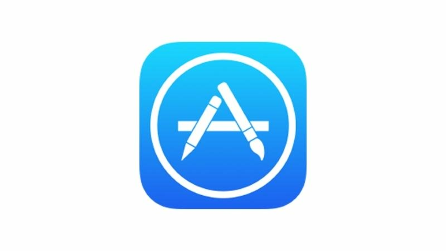 app store logo blue