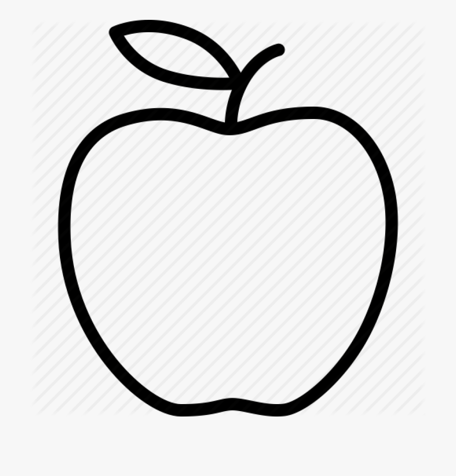 Download High Quality apple clipart black and white