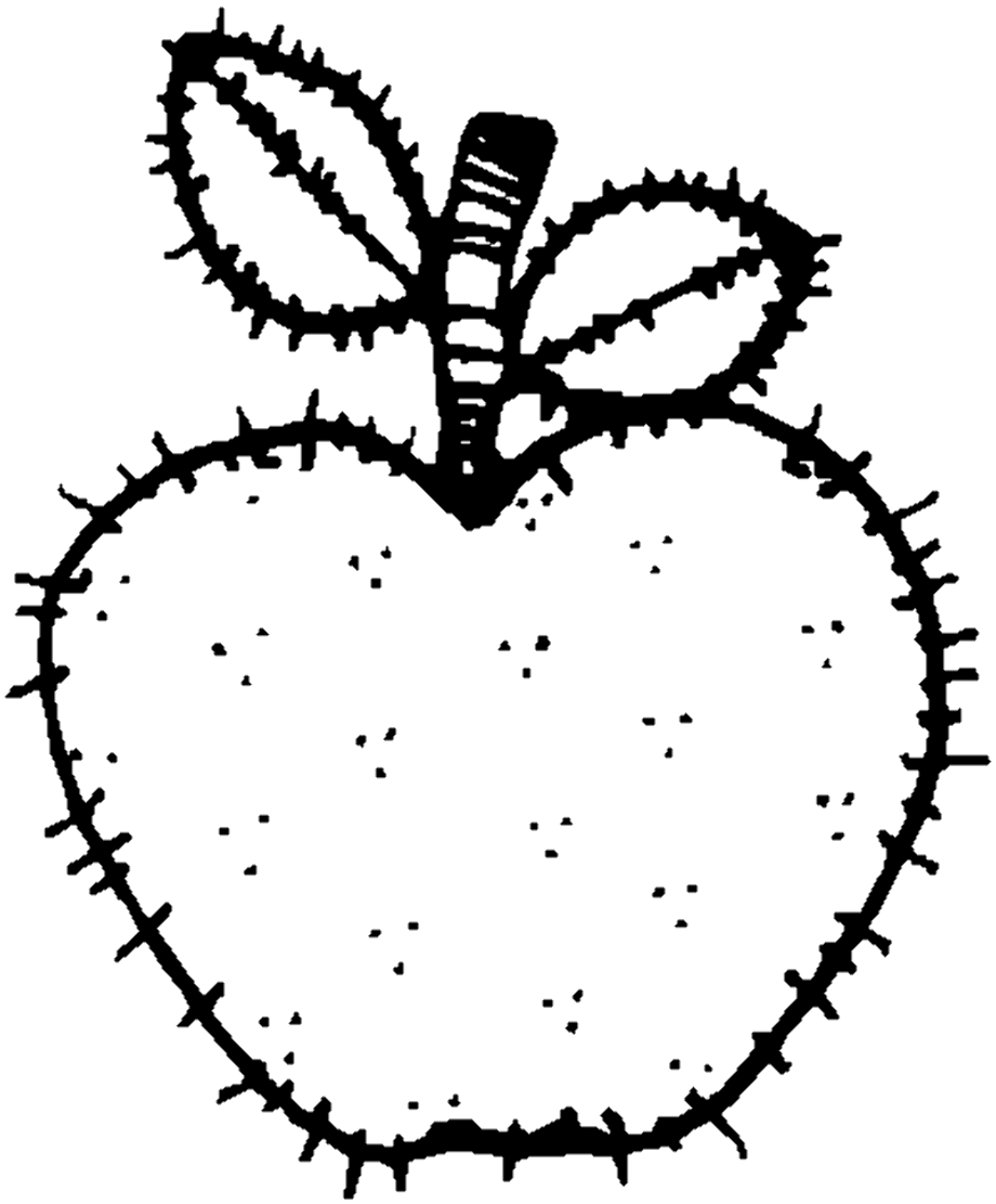 apple clipart black and white melonheadz