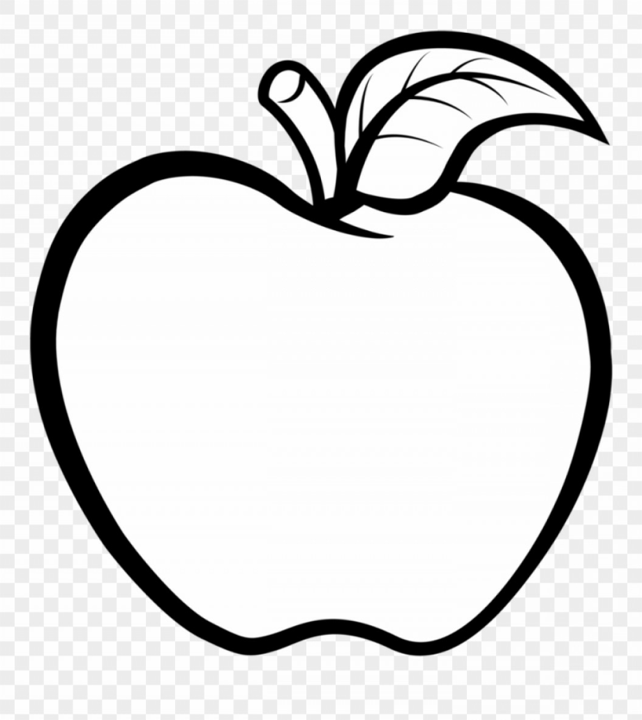 Download High Quality apple clipart black and white simple Transparent