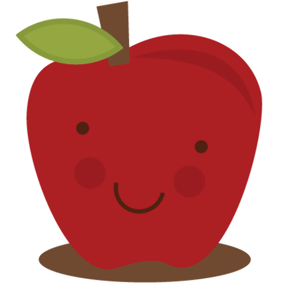 apple clipart smiley