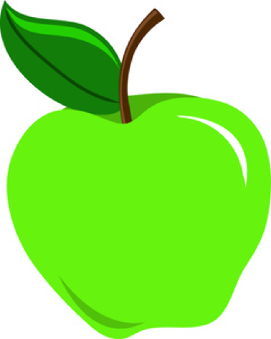 apple clipart green