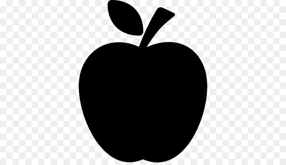 apple clipart silhouette