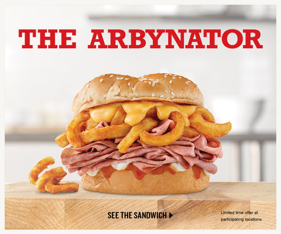 arbys logo sandwich