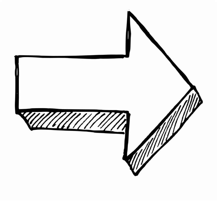 transparent arrow drawn