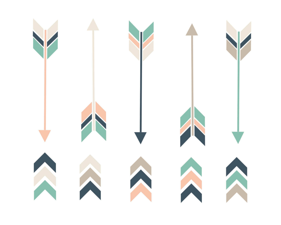 arrows clipart feather